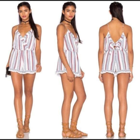 Tularosa Dresses & Skirts - NEW Tularosa Amelia Romper Stripe Size M